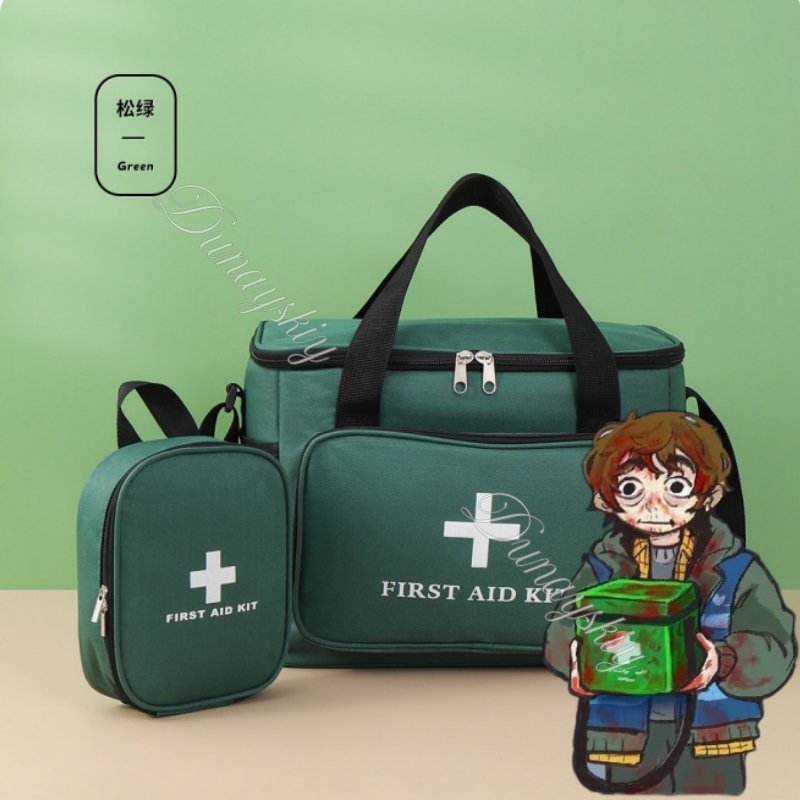 First Aid Bag Kit - Borsa verde per kit di pronto