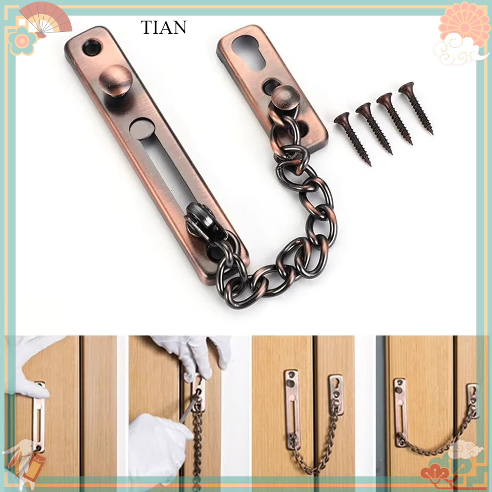 Security Chain Door - Catena per porta con serratura, catena