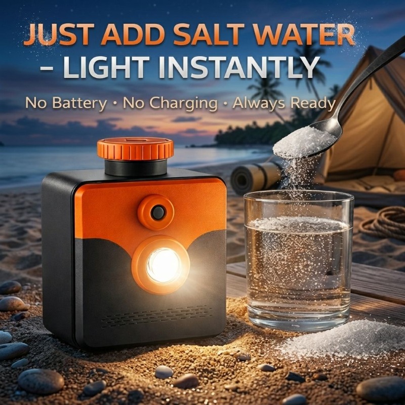 Power Outage Light - Lampada a energia di sale, torcia