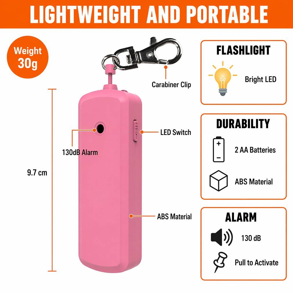 Allarme Portatile Anti-Lupo 13 - Personal Alarm Keychain recensione e prezzo