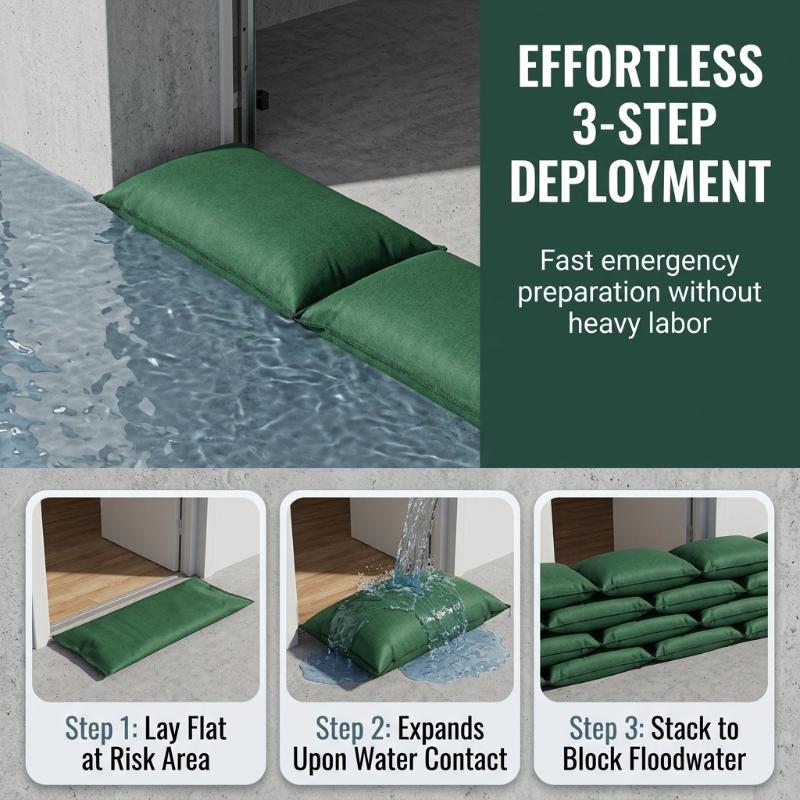 Sacchi auto-gonfiabili ad espa - Flood Barrier Bag recensione e prezzo